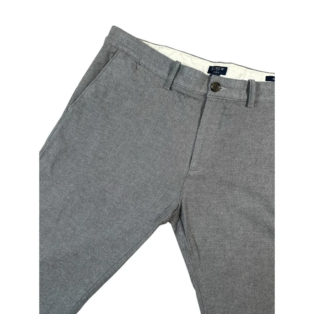 J.Crew Flex Slim Chino Pants Mens Tag 34x32 Real Sz‎ 36x30.5 Stretch Textured